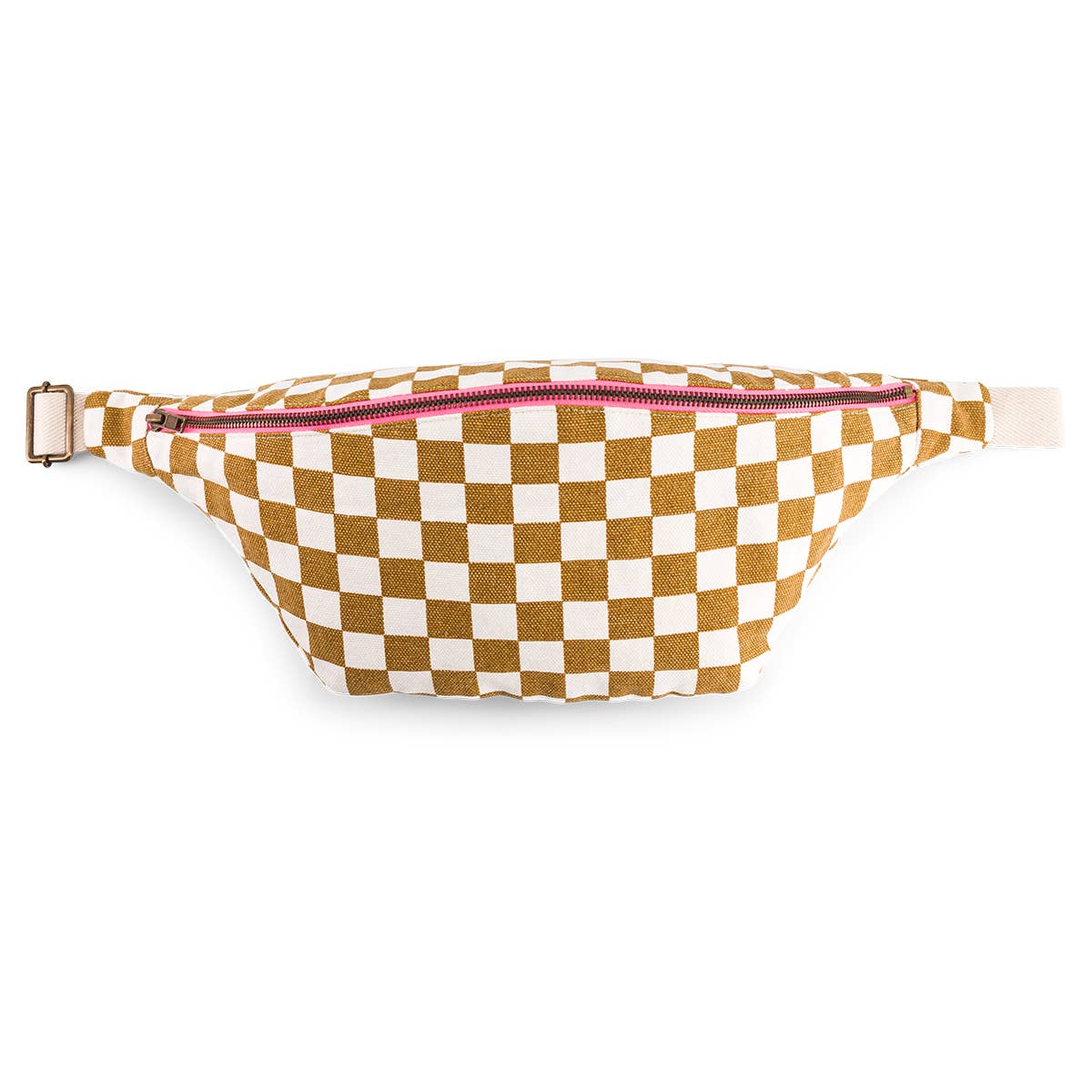 Women's Bum Bag - Checkered Board Caramel