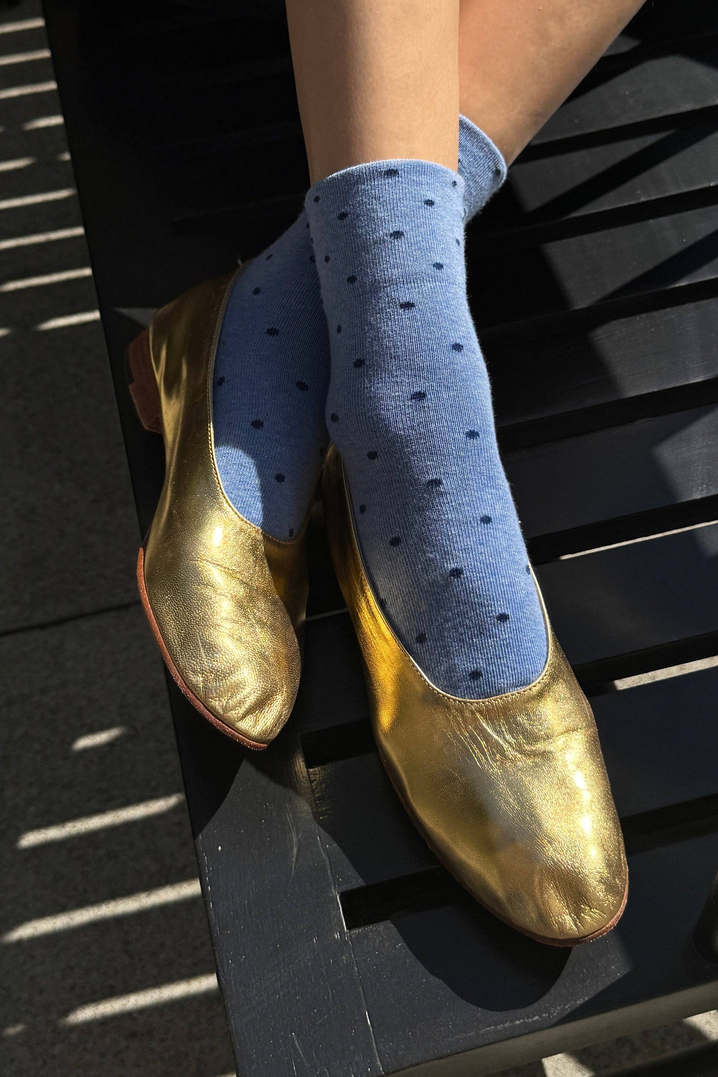 Polka Dot Sneaker Socks OATMEAL/BLACK