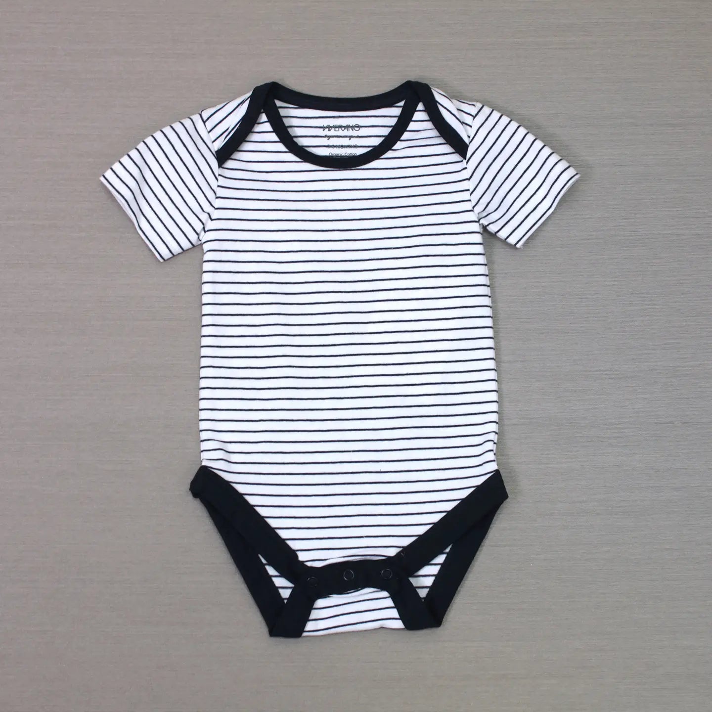 Venice Navy Stripe Short Sleeve Bodysuit