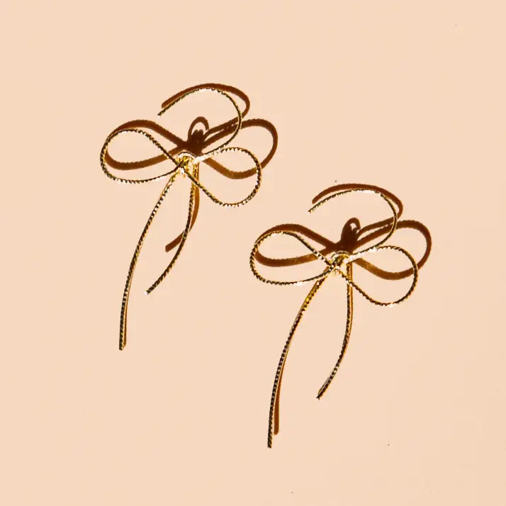 Put A Bow On It Earring - 18K Gold Plated