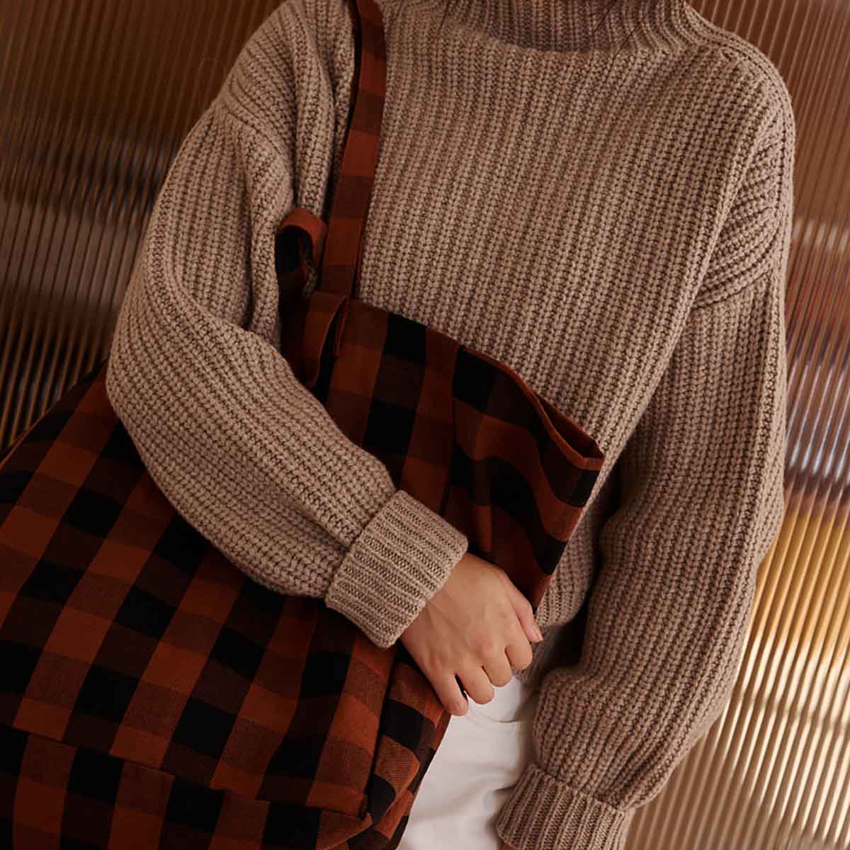 Elisa Tote Bag - Vichy Ginger
