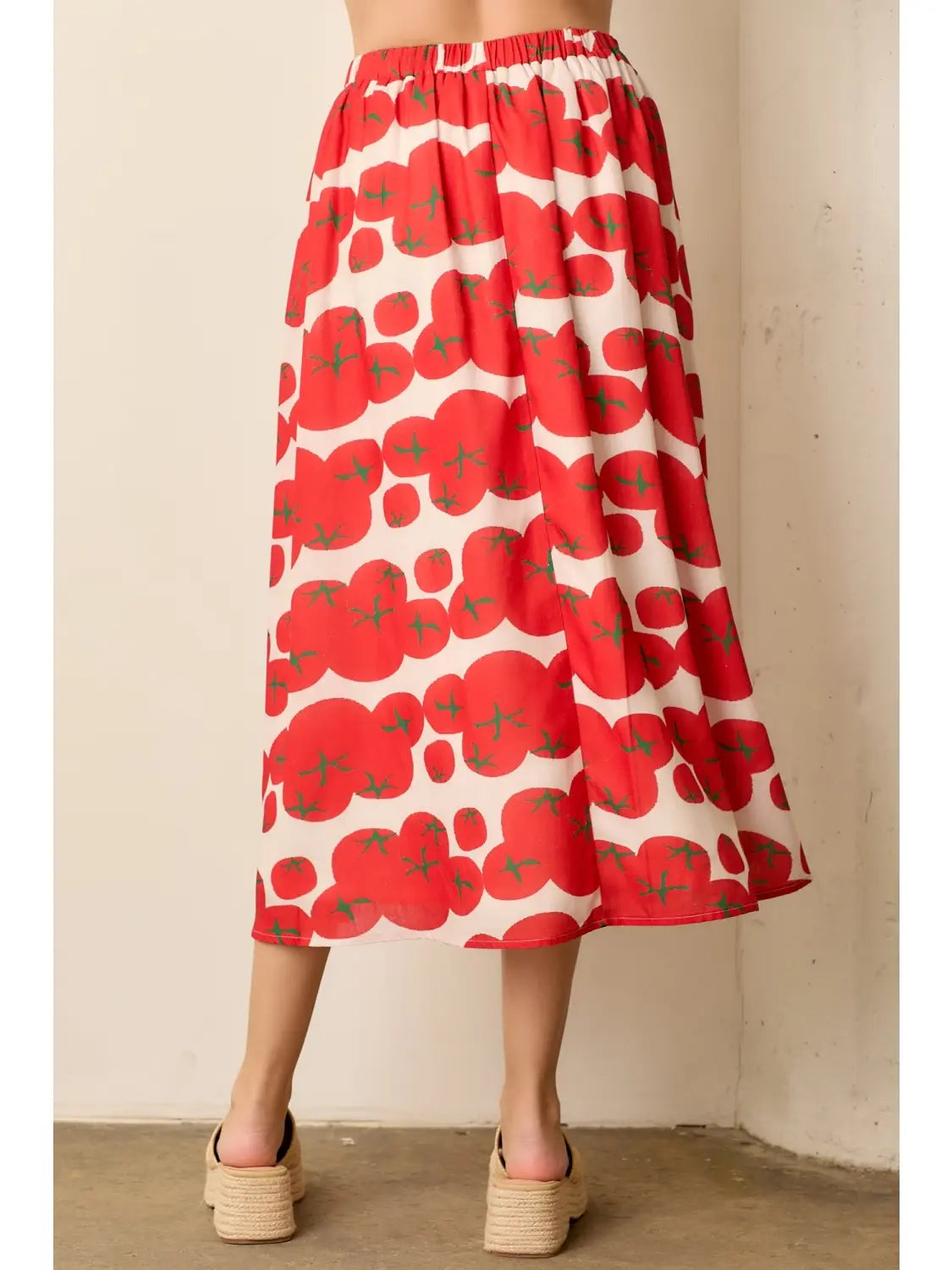Tomato Printed Midi Skirt