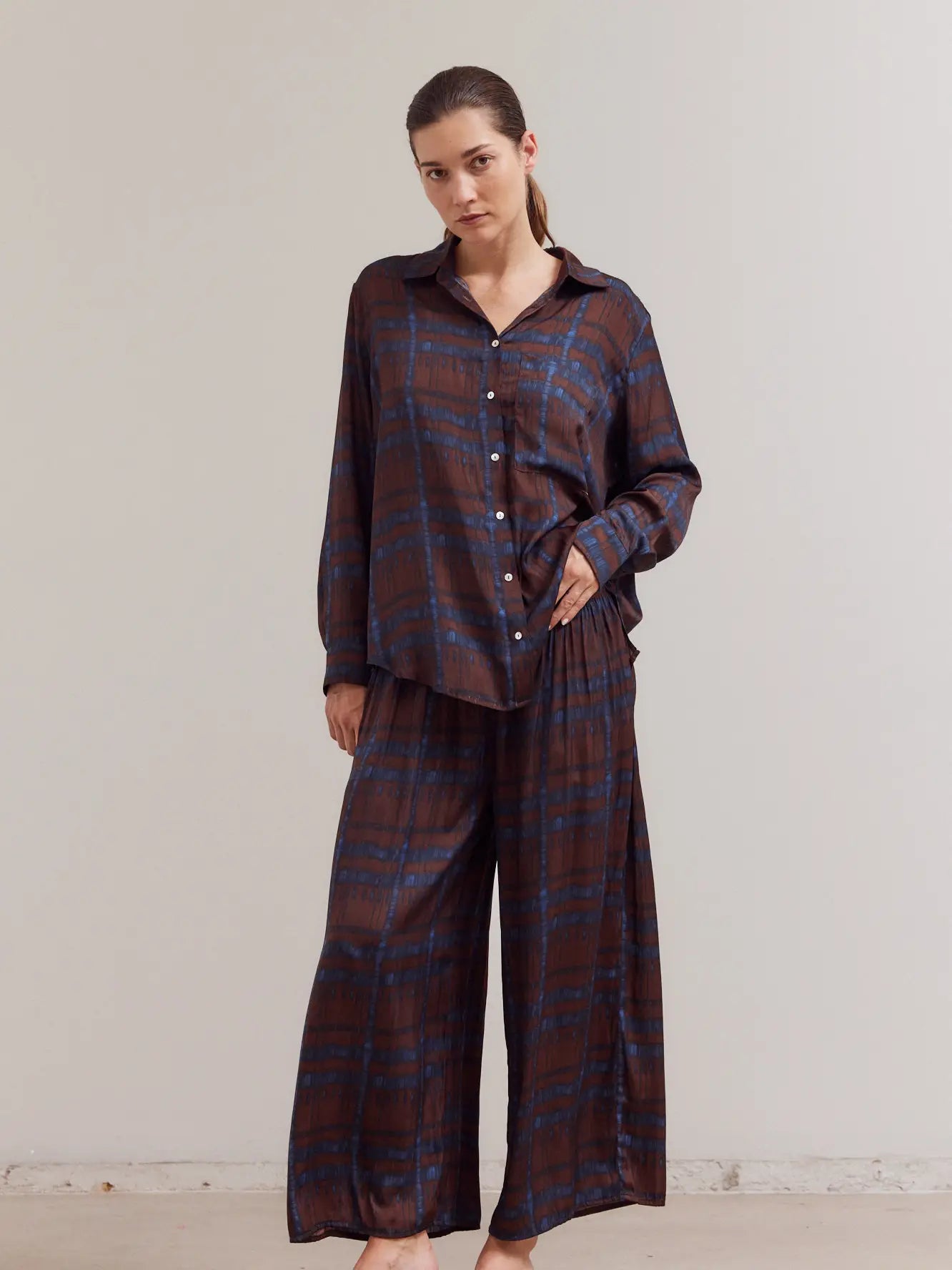 Wide Print Pants