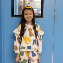 Load image into Gallery viewer, Recycled Cotton Mon Coeur Ruffled Sweatshirt
