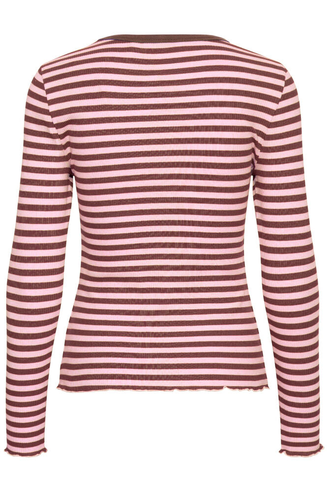 Bysinne Rib L/S Stripe Tee