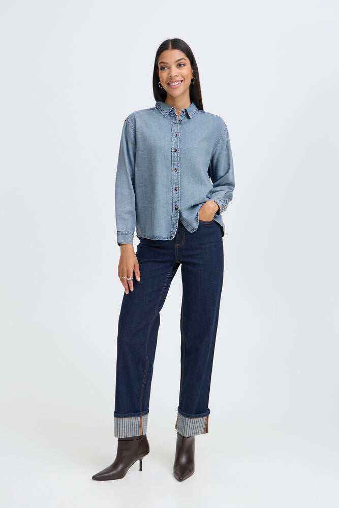 Bylevena SHIRT - Light Blue Denim