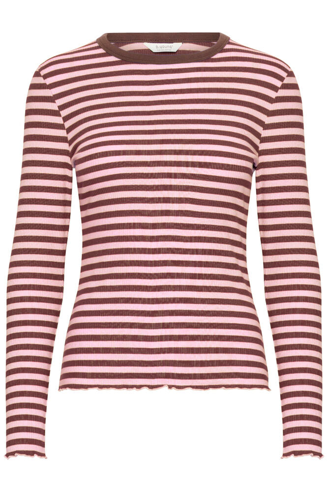 Bysinne Rib L/S Stripe Tee