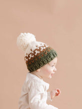 Load image into Gallery viewer, Nell Stripe Hat - Olive/Walnut
