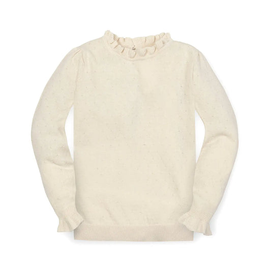 Organic Ruffle Edge Sweater