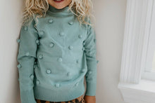 Load image into Gallery viewer, Kids Pom Pom Scalloped Neck Sweater
