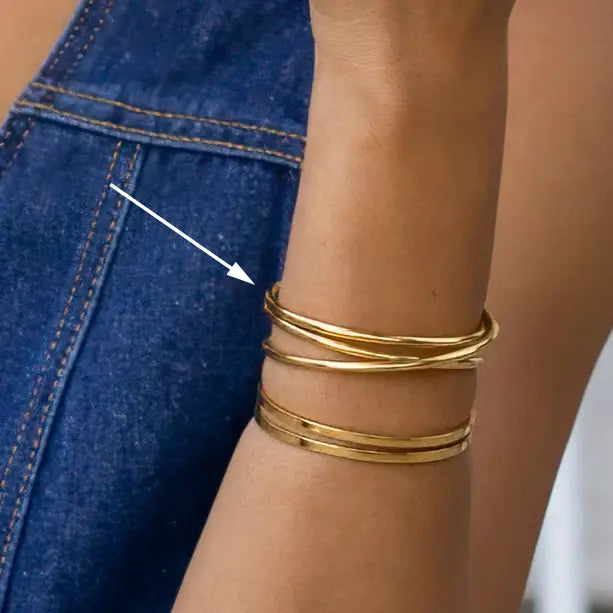 Crossroads Cuff - 18K Gold Plated