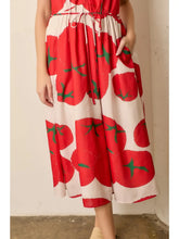 Load image into Gallery viewer, Tomato Print Bubblee Sleeve Maxi Dress
