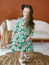 Load image into Gallery viewer, Rubina Twirl Dress - Vintage Greens
