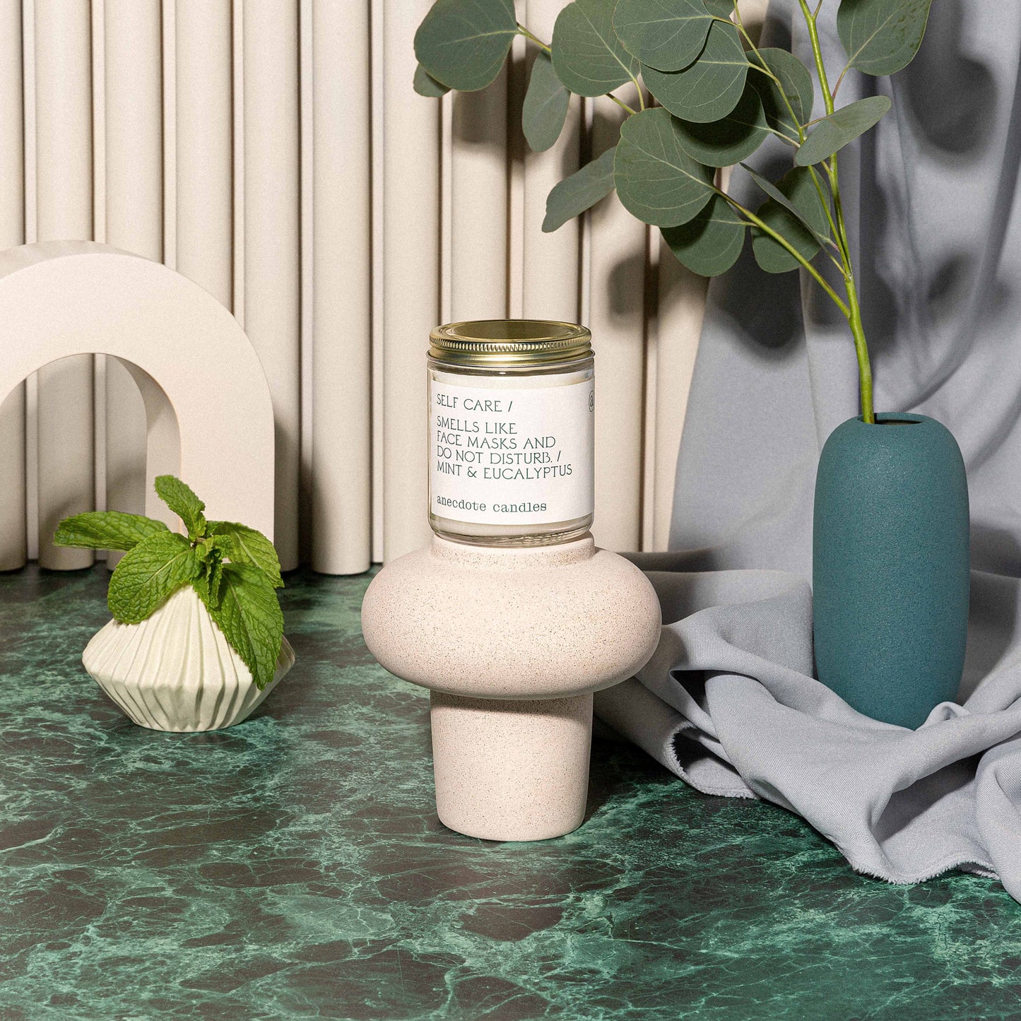 Self Care (Mint & Eucalyptus) Glass Jar Candle