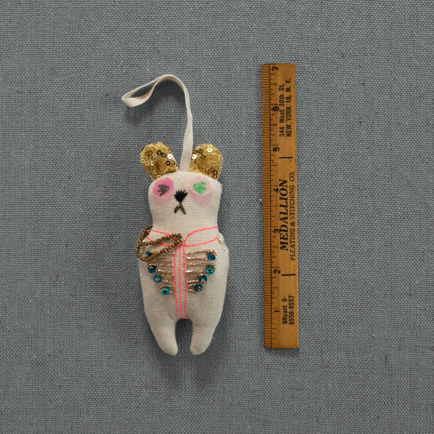 Sargent Pepper Bear - Cotton Ornament