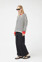 Load image into Gallery viewer, Oversized Black Striped Sweater
