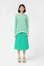Load image into Gallery viewer, Oversized Green Striped Sweater
