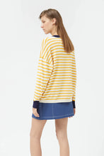 Load image into Gallery viewer, Oversized Yellow Striped Sweater

