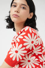 Load image into Gallery viewer, Daisy Print Knitted Sweater
