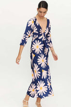 Load image into Gallery viewer, Long Floral Tie Front Dress
