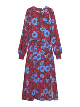 Load image into Gallery viewer, Long Floral Tie Front Dress
