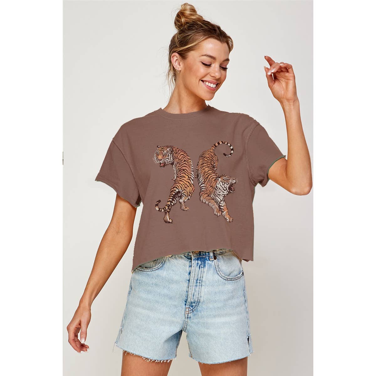 TWO TIGERS CROP TOP