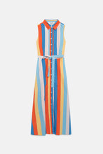 Load image into Gallery viewer, Button Front Stripe Dress
