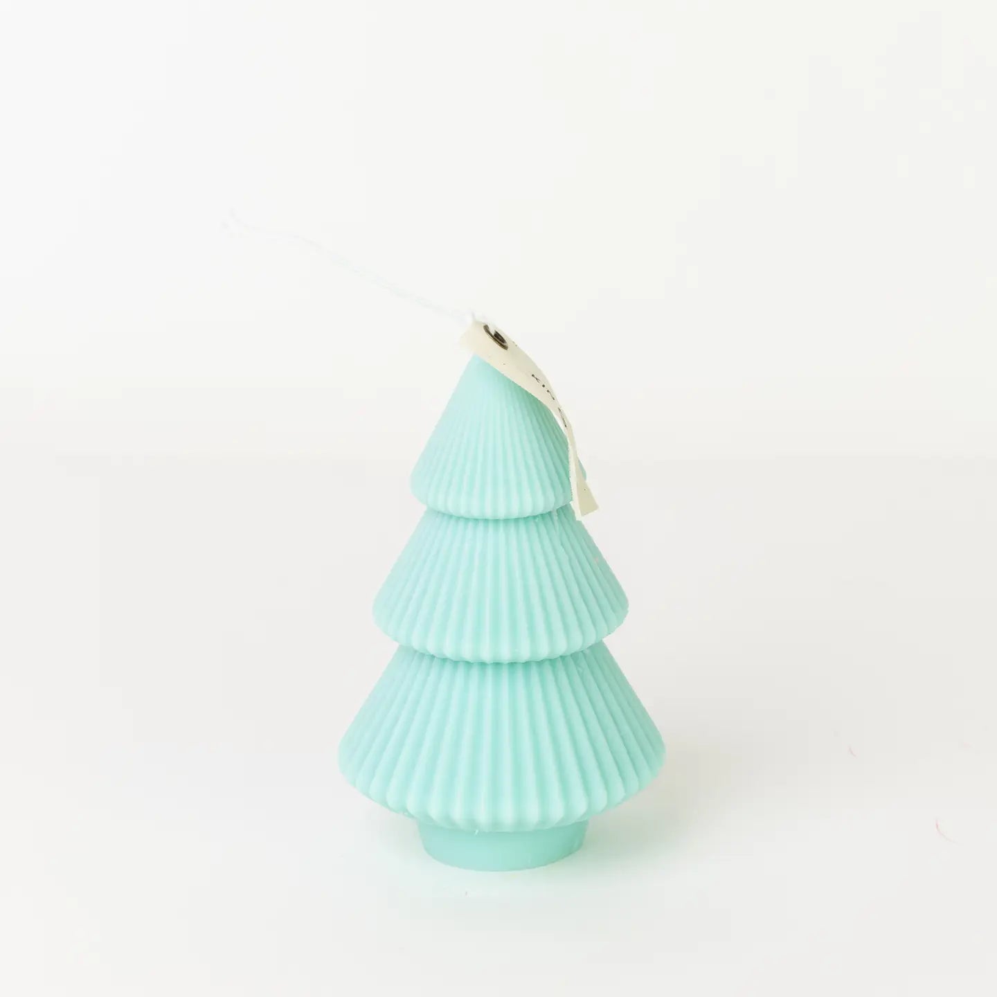 Ribbed Xmas Tree Candle - Several Colors