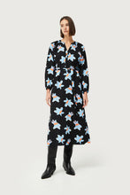 Load image into Gallery viewer, Black Calatea Floral Print Long Dress
