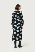 Load image into Gallery viewer, Black Calatea Floral Print Long Dress
