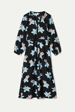 Load image into Gallery viewer, Black Calatea Floral Print Long Dress
