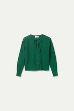 Load image into Gallery viewer, Bow Knit Cardigan - Green
