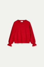 Load image into Gallery viewer, Cuff Detail Sweater - Red
