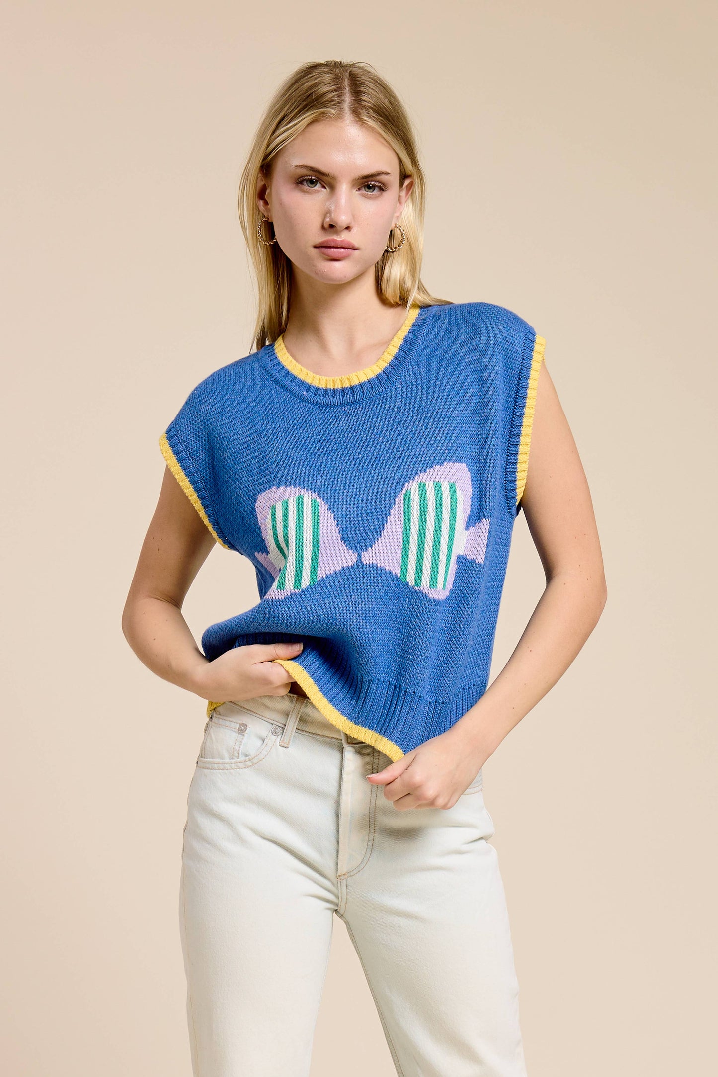 Deep Sea Sweater Vest Top