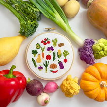 Load image into Gallery viewer, Veggies Cross Stitch Diy Kit
