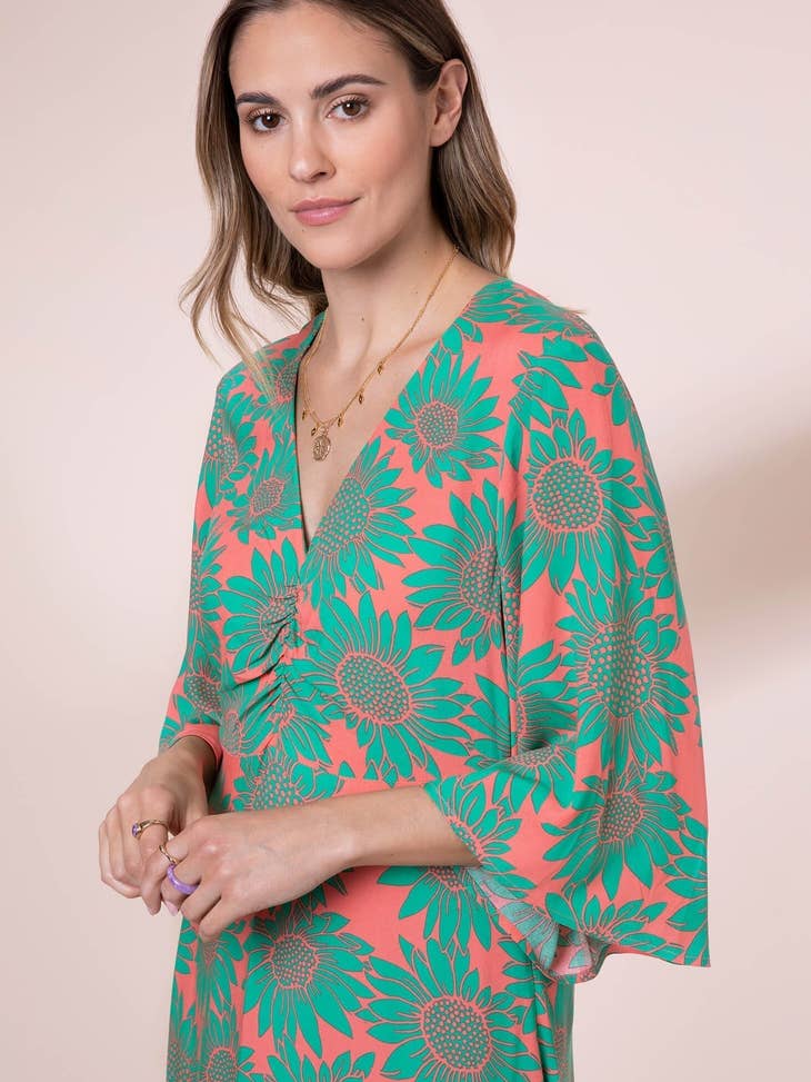 Sunflowers Erin Midi Dress