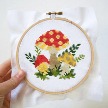 Load image into Gallery viewer, Mushroom  Cross Stitch Kit
