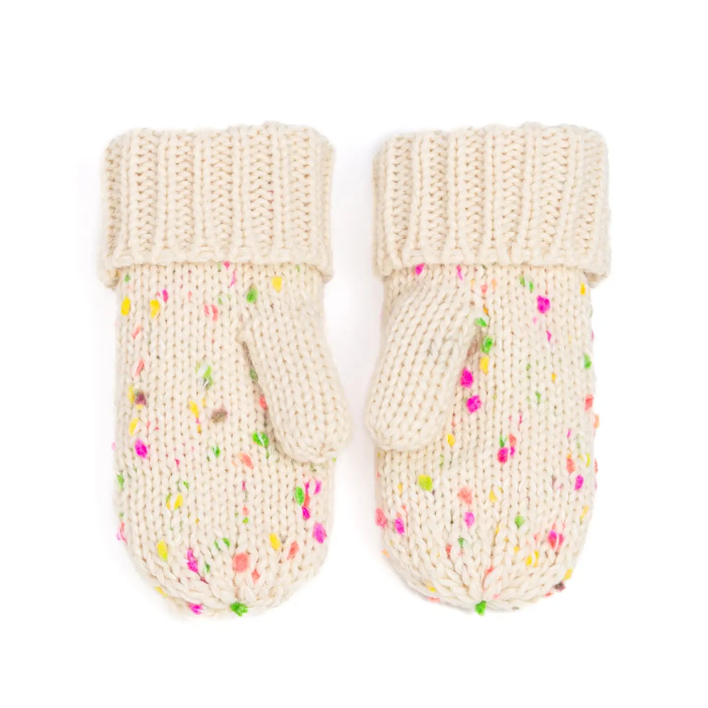 Girls Essential Speckled Knit Mittens