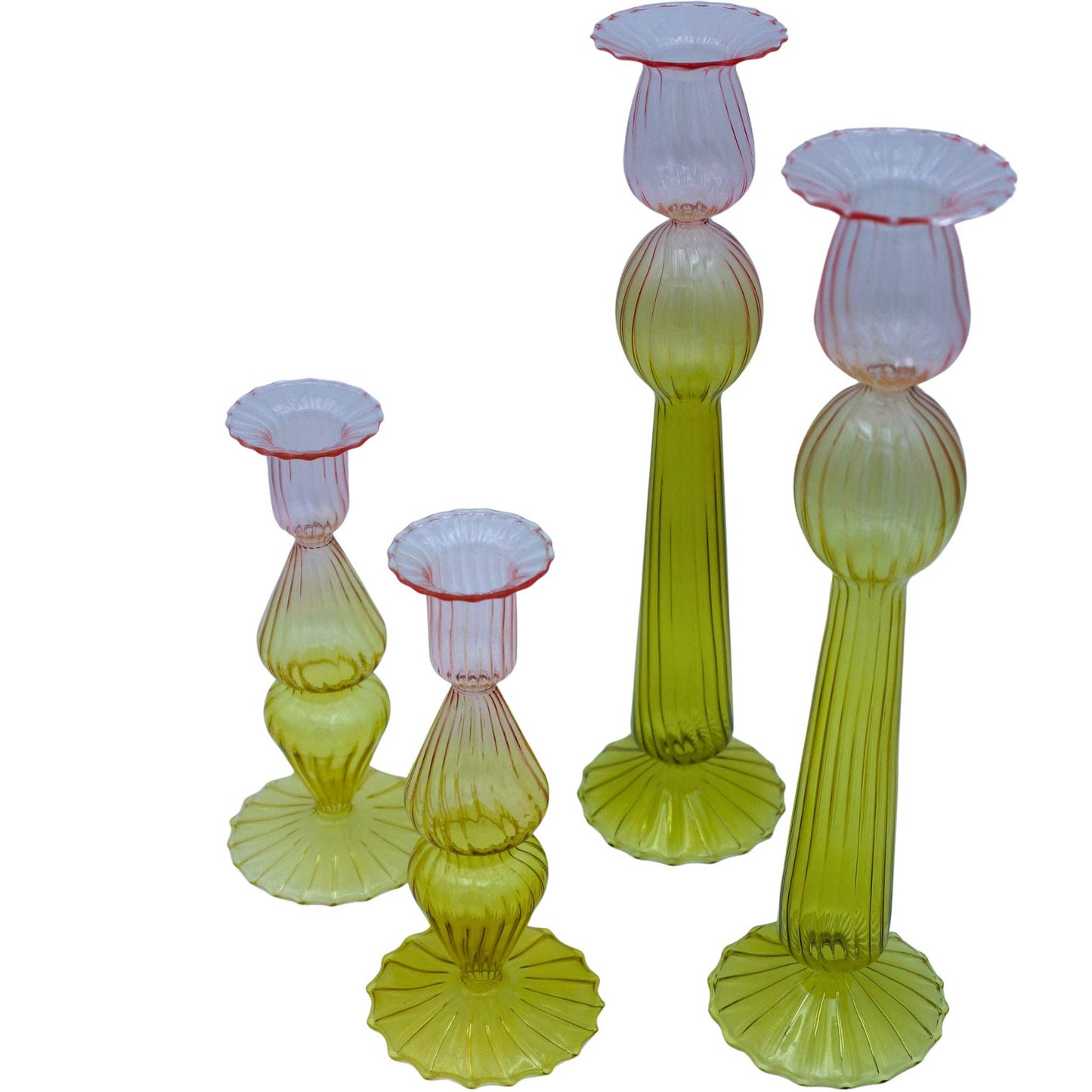 Bergamot Met Rose Candle Holder - 20cm