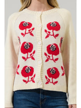 Load image into Gallery viewer, Peralta Floral Cropped Cardigan
