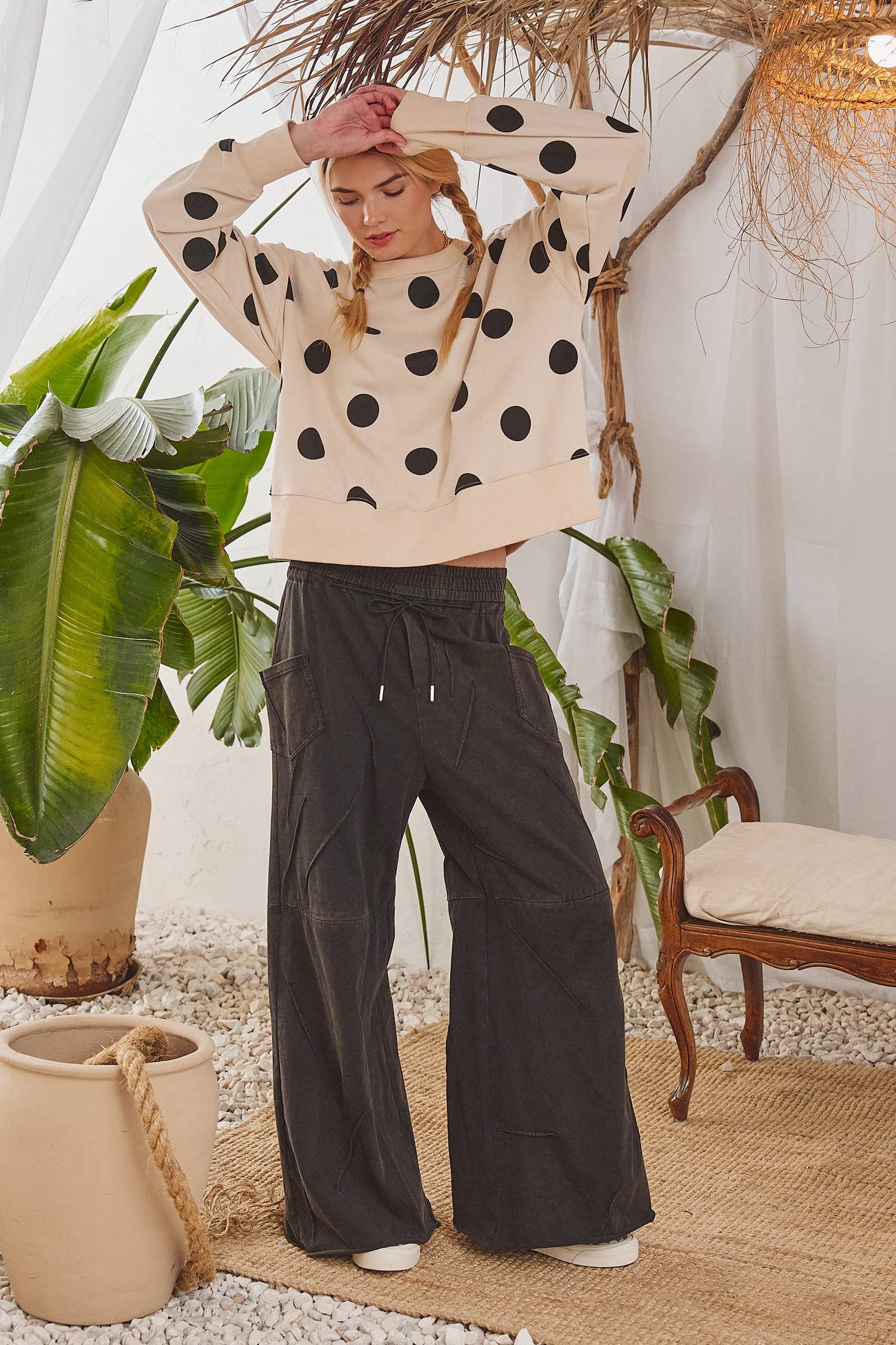 Polka Dot Sweatshirt