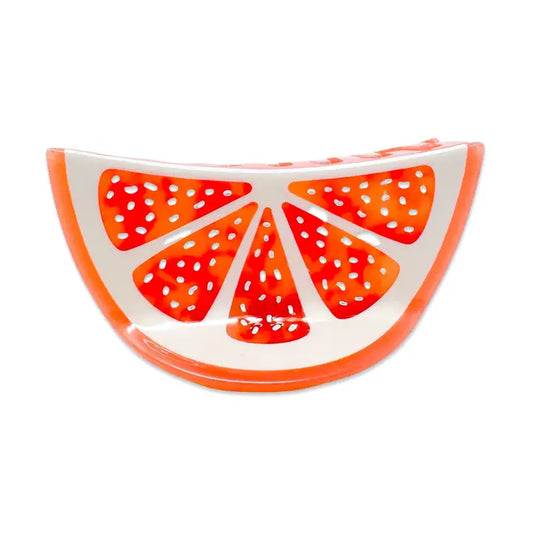 Large Grapefruit Slice Hair Claw Clip