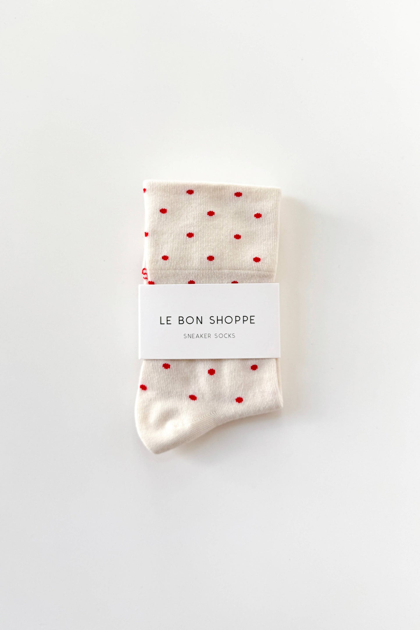 Polka Dot Sneaker Socks OATMEAL/BLACK