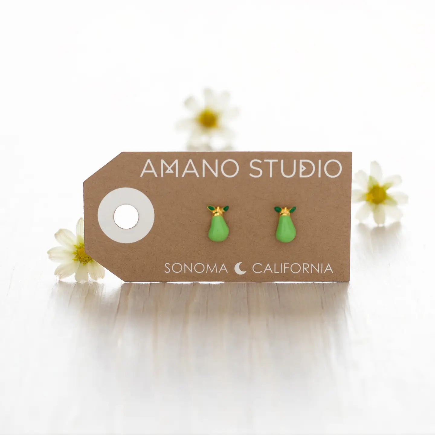 Pear Stud Earrings