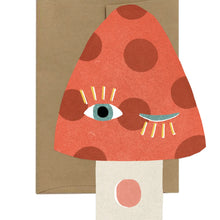Load image into Gallery viewer, Mushroom Blink - Die Cut Card
