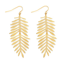 Load image into Gallery viewer, Large Fern Earrings
