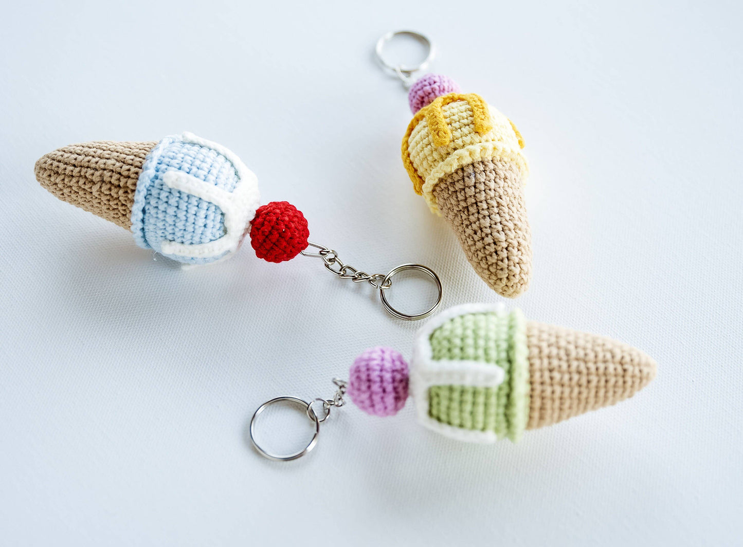 Ice Cream Keychain and Zipper Pull