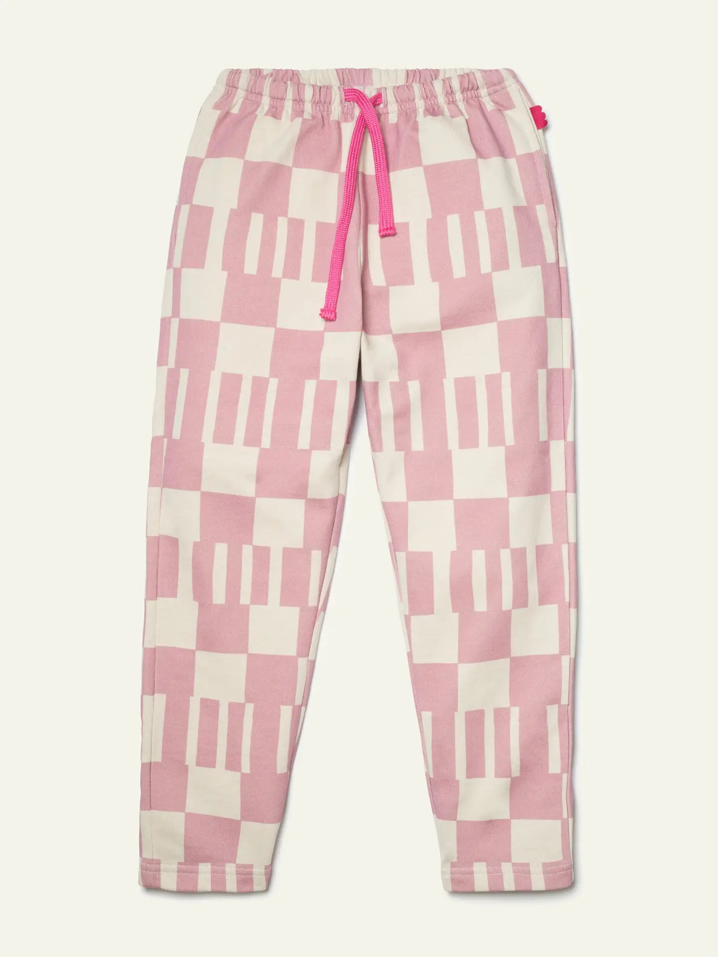 Recycled Cotton Pink Block Jogger