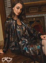 Load image into Gallery viewer, Metallic Sequin Cardigan
