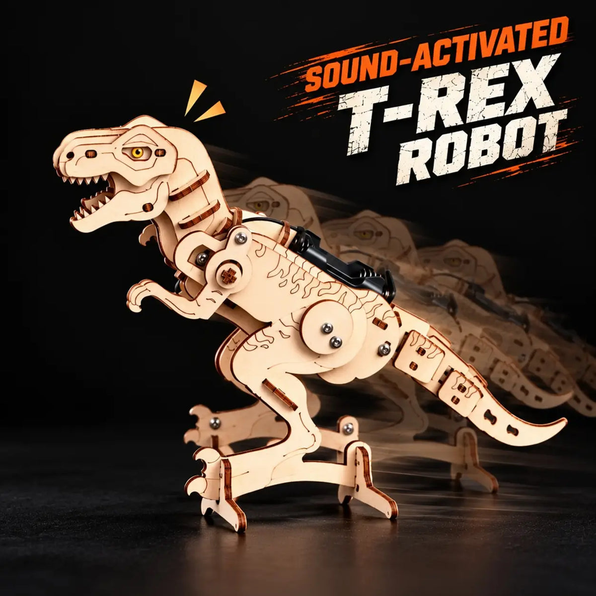 Sound-Activated T-Rex Robot Kit